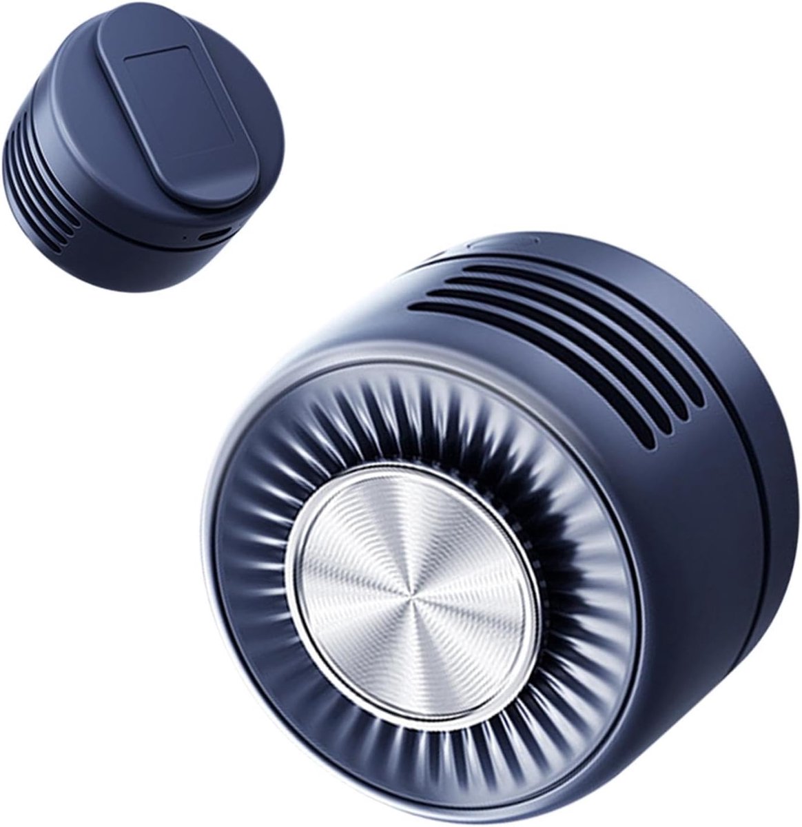 Draagbare mini ventilator zonder bladen - Kleine clipventilator - Taille clip mini cycloonventilator - Blauw - Oplaadbare handsfree nekventilator - Voor kantoor, reizen en outdoor - Stille elektrische nekventilator met clip - Mini clipventilator