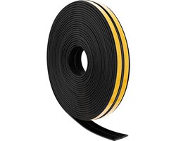 Zwarte EPDM Rubber Weerbestendige Dichtstrips voor Deuren en Ramen - Geluidsisolatie, Winddicht en Geluiddicht 12m