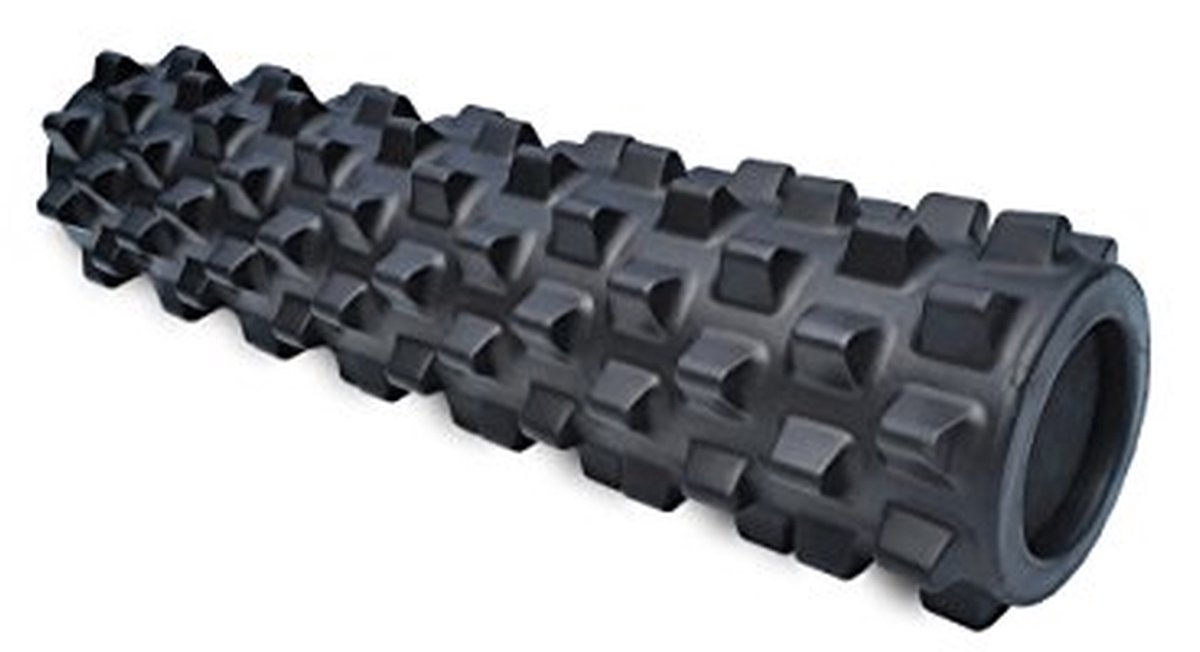 Getextureerde Spier Roller - Massage Tool - Spierherstel Bevorderen - Uniek Hobbels Ontwerp - 55 cm - Blauw