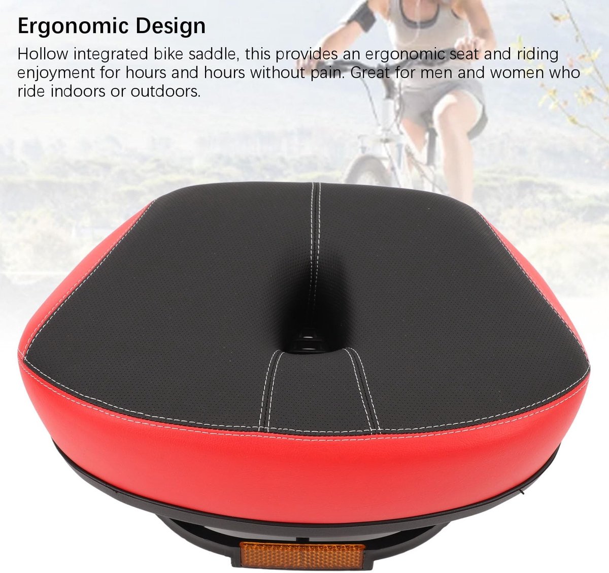 Solidchoice - Noseless Fietszadel met Schokabsorberende Bal