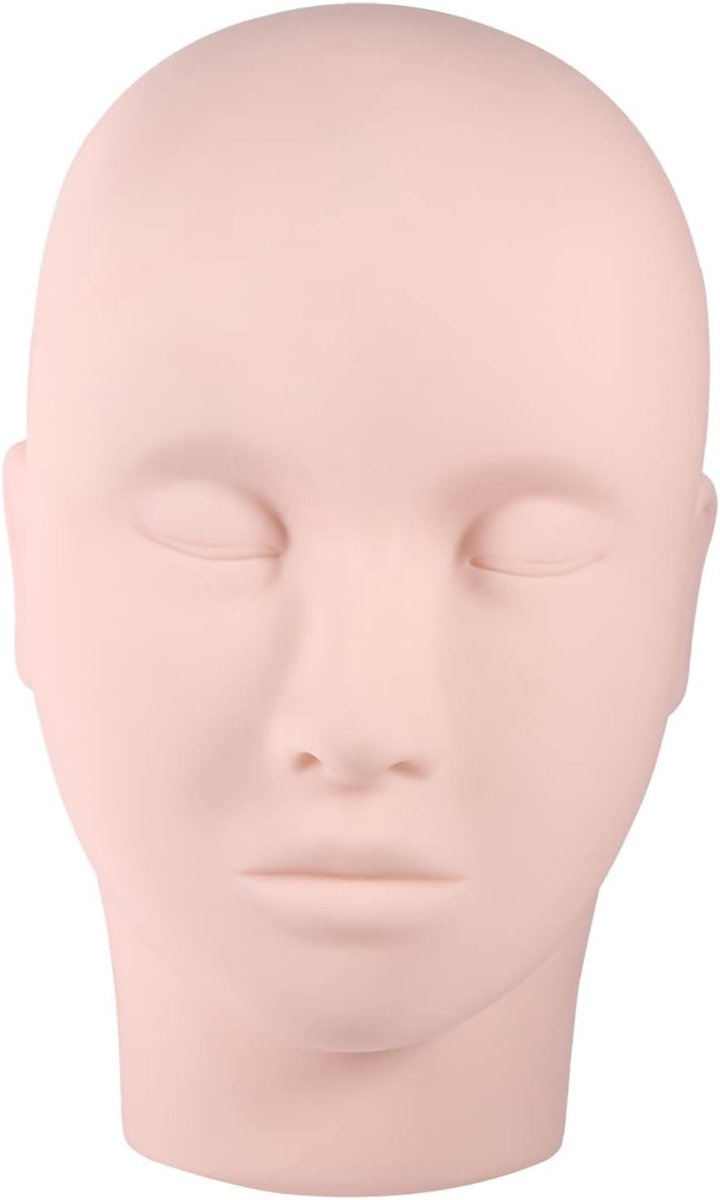 Oefenmodel voor Make-up en Wimperextensions, Verbeterde Siliconen Mannequin voor Praktijkoefeningen en Make-uptraining