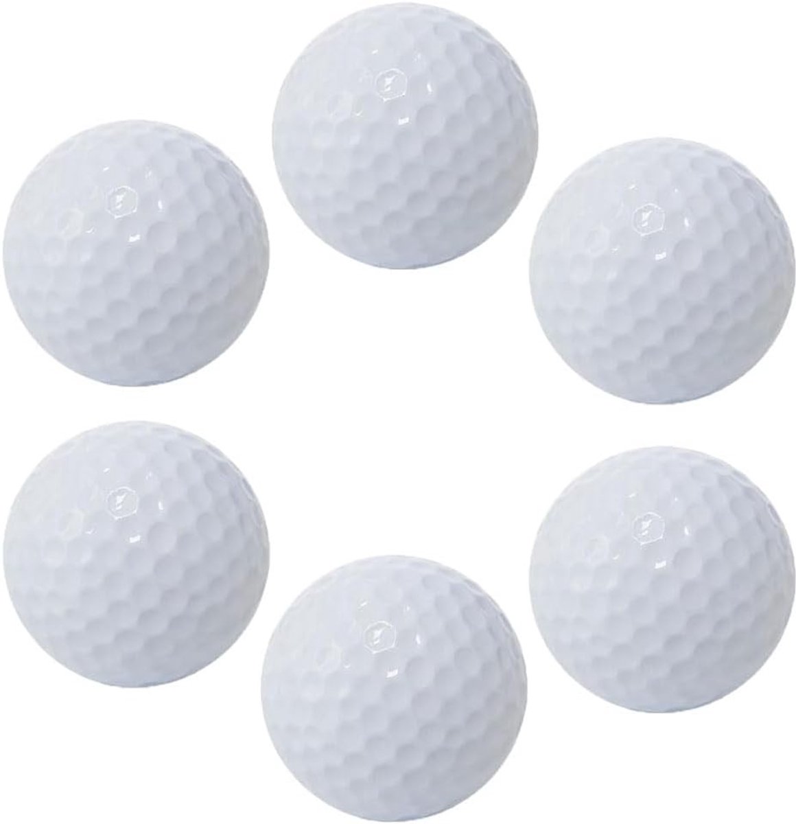 Set van 6 Soft Golf Training Balls - 42mm Ideaal voor Indoor en Outdoor Oefeningen, Hoge Kwaliteit en Perfect voor Golftraining