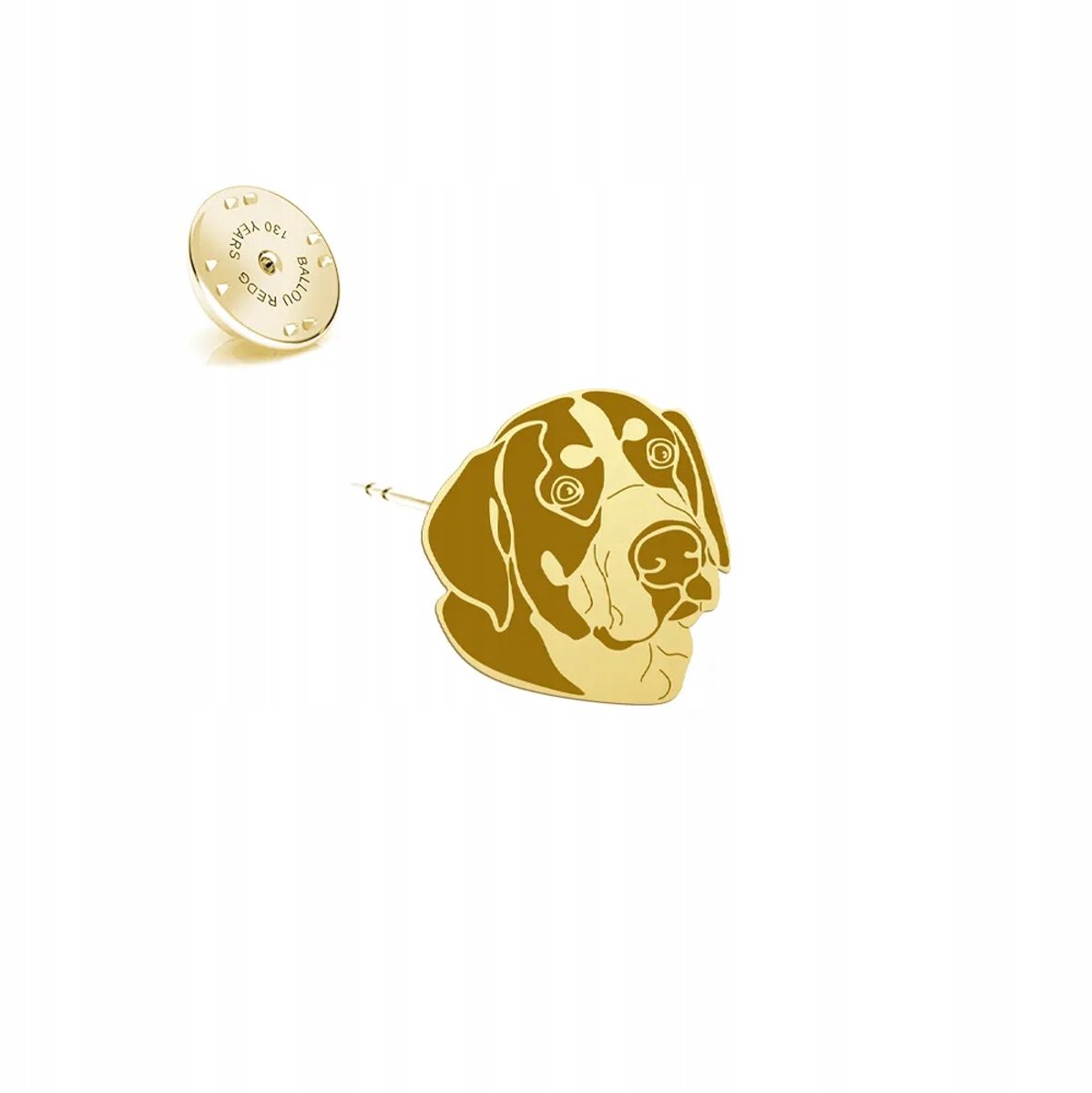 Gouden Broche Grote Zwitserse Sennenhond 925 Sterling Zilver