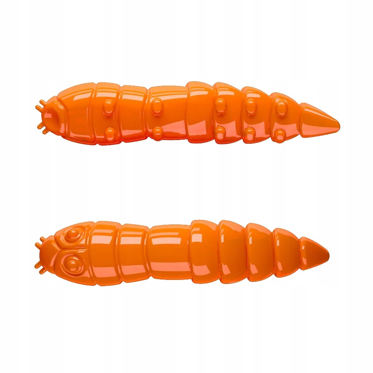 Merkloos Rubberen Kunstaas Kukolka 42mm - 10 stuks - Hot Orange