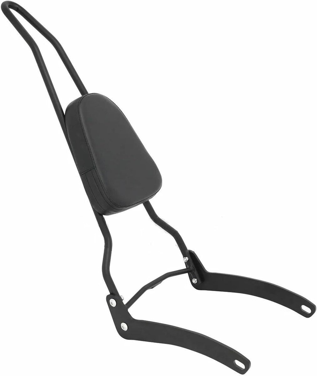 Passagiersrugleuning Motor - Sissybar Kussen - Comfortabel Rijden - Waterdicht PU Leer - 3.12 kg - Zwart