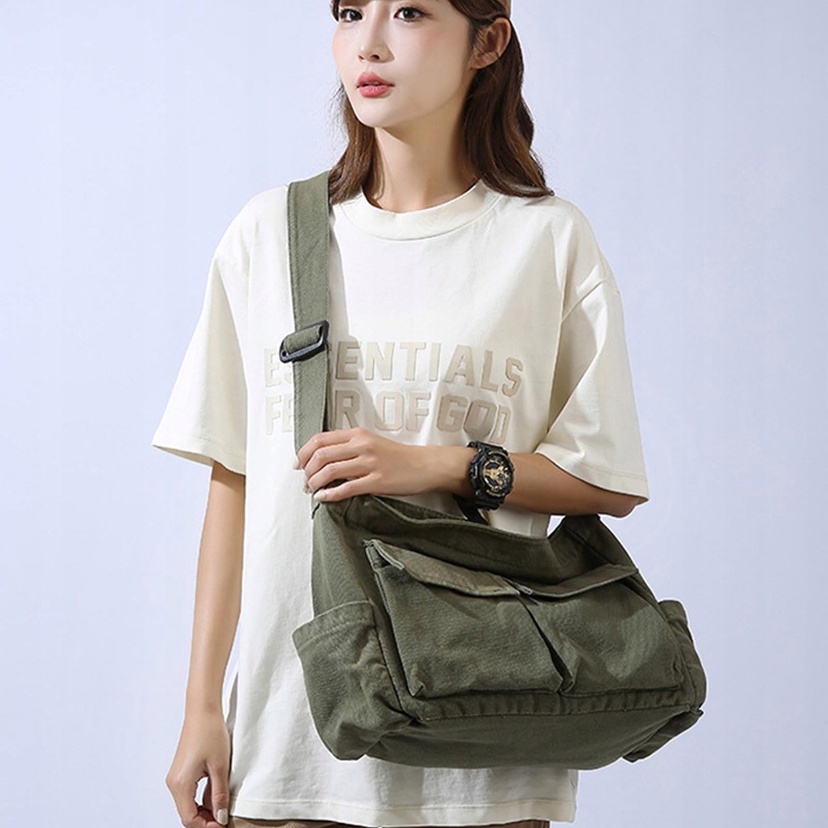 Leren Messenger Bag Organizer Heren Dames Schoudertas
