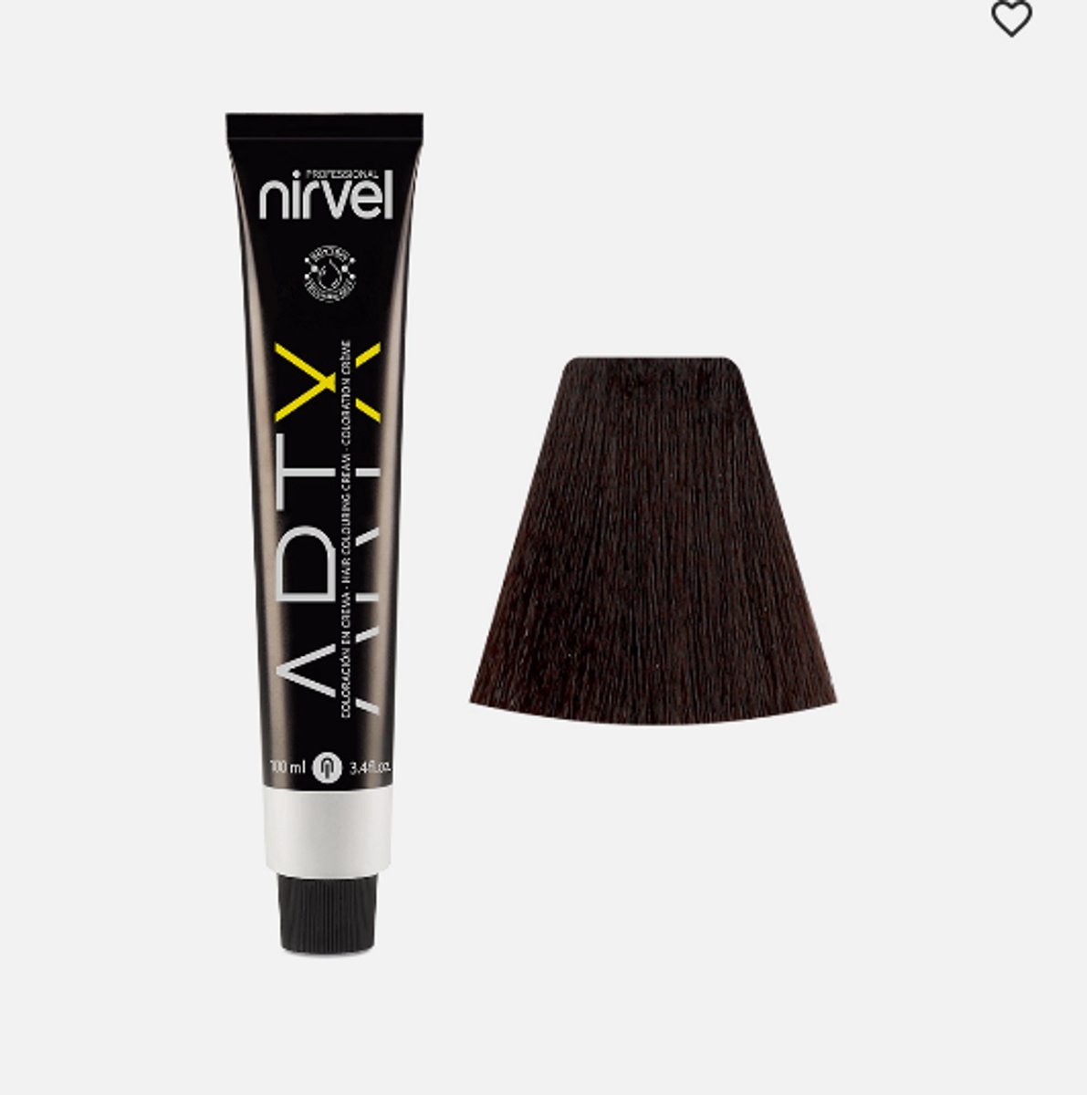 Nirvel ARTX Kleurcrème Natural Dark Chestnut 3 / Permanent-Haarfarbe mit Soytein-Technologie 100 ml