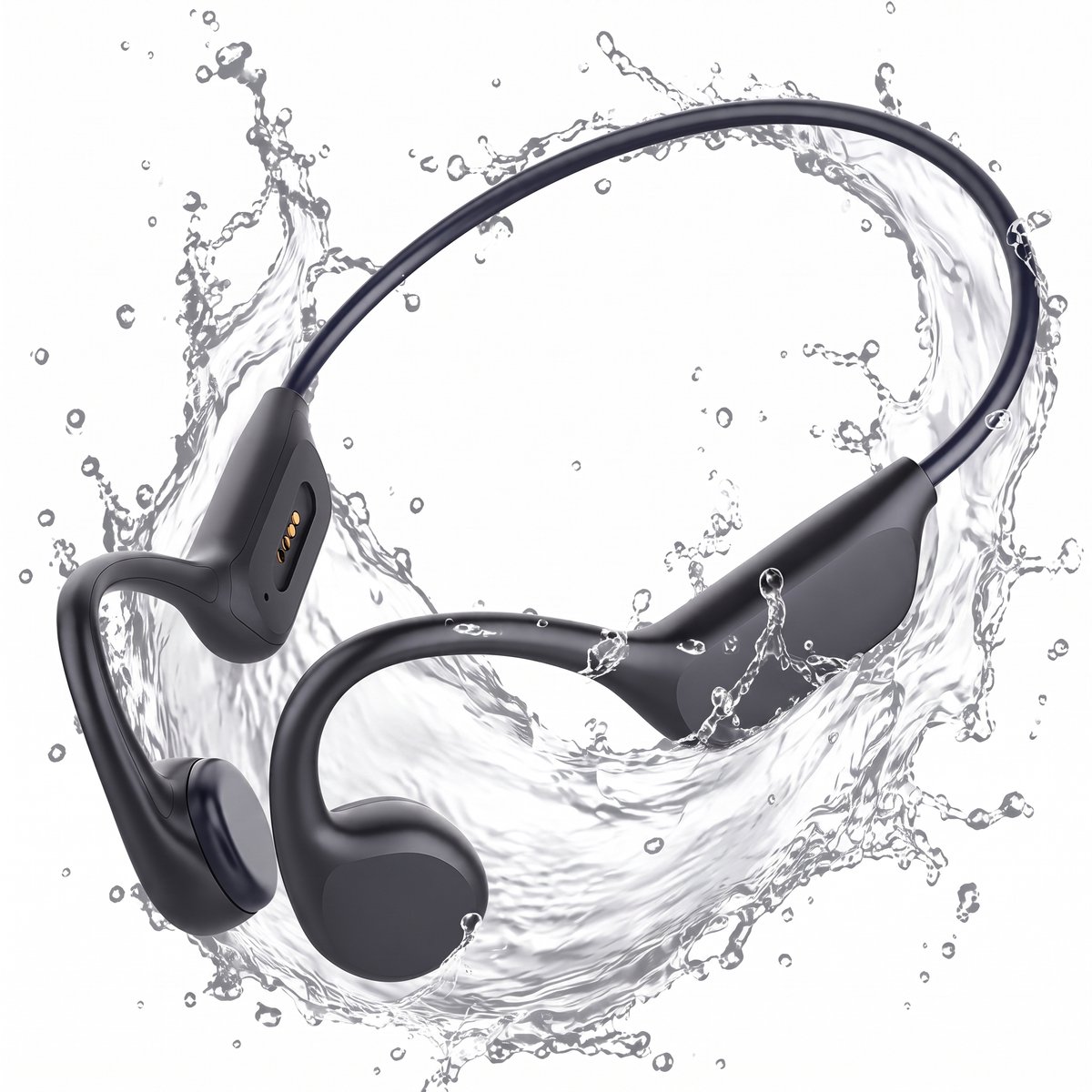 X7S - Bone Conduction Headphone – Open-Ear Sport Oortjes – Sport Hoofdtelefoon – Bluetooth Koptelefoon – IPX8 Waterbestendig – Hardlopen & Fitness – Zwart