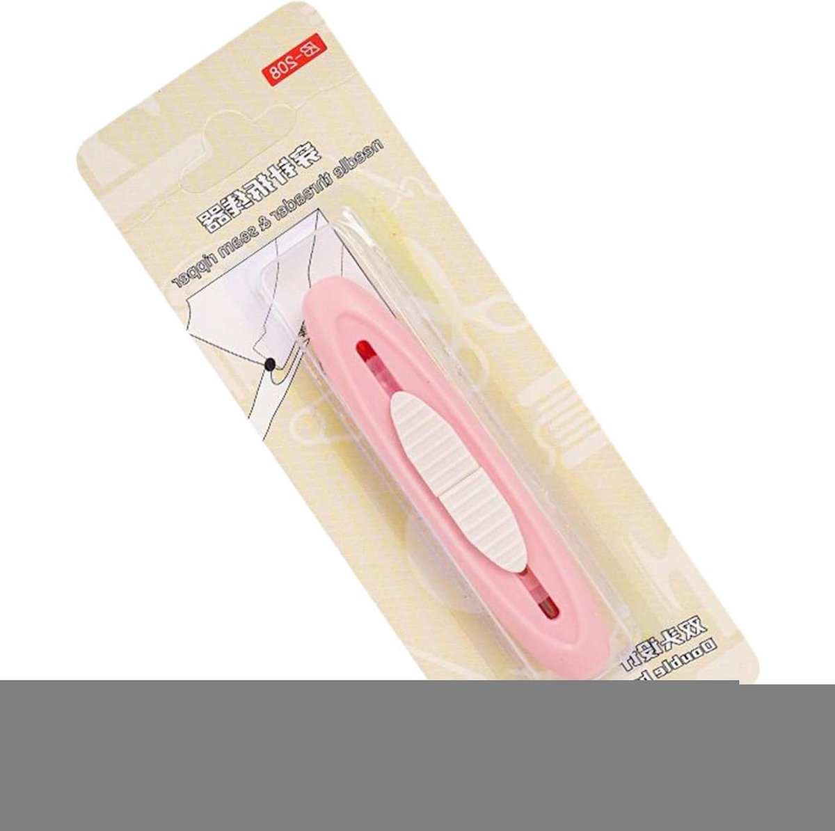 Naaigereedschap - Draad inrijger - Handwerk - 2-in-1 functie - 12 cm - Blauw