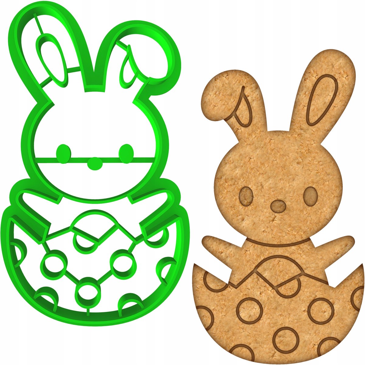 Paas Koekjesvorm - Konijn 9cm - Bakvorm voor Koekjes en Koekjes