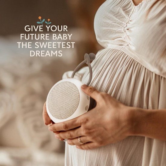 Verte White Noise Machine - Wit - Slaapliedje Voor Baby's - Nachtlampje En Witte Ruis Om Baby's Te Laten Slapen - 15 Geluiden - Oplaadbaar Via USB van Verte — afbeelding 4
