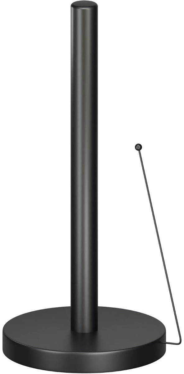 SSTRWGOOD Rolhouder - Keukenrolhouder Staand - Papierrolhouder met Anti-Rol Arm - Geschikt voor Standaard Keukenrollen - RVS 15x32,5 cm - Brushed Afwerking - Zonder Boren