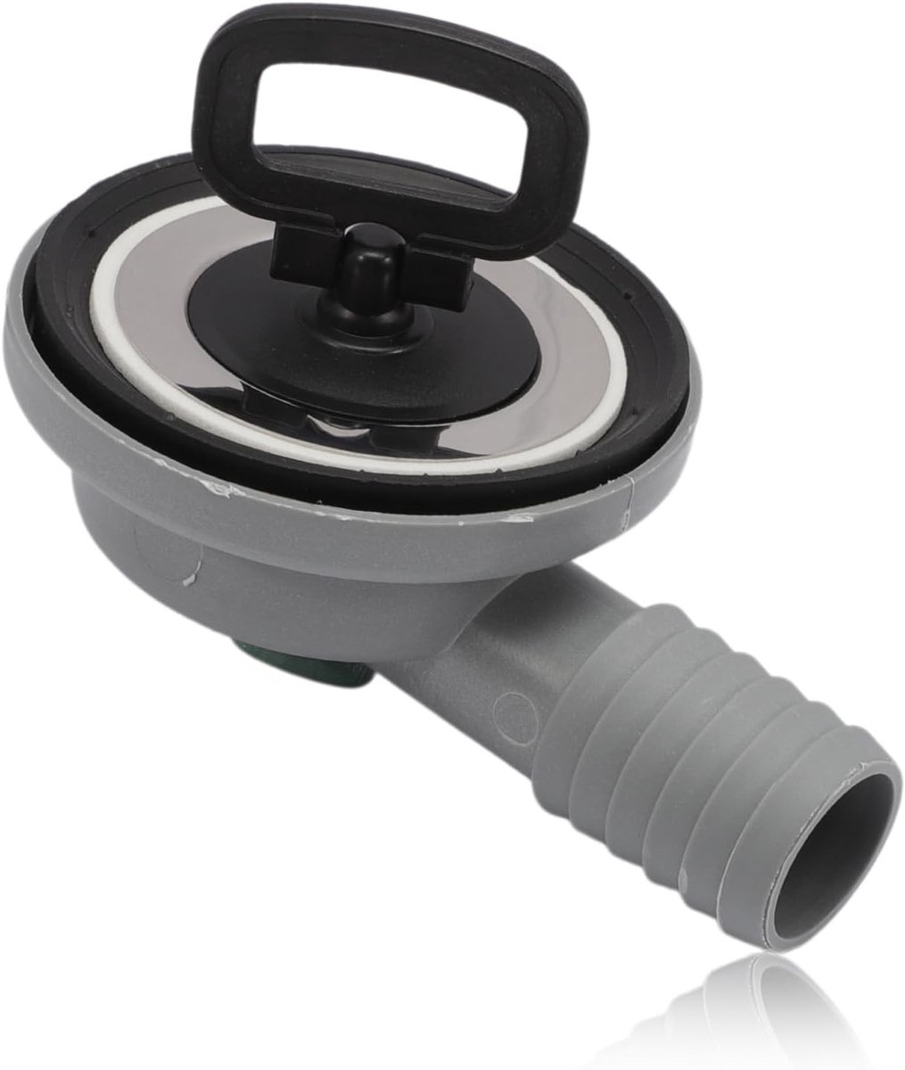 RVS Afvoerslang met Diameter 55 mm voor Siphon en Caravan - 90 Graden Bocht, Geschikt voor Boot en Wasbak, Hoogwaardige Afvoeroplossing