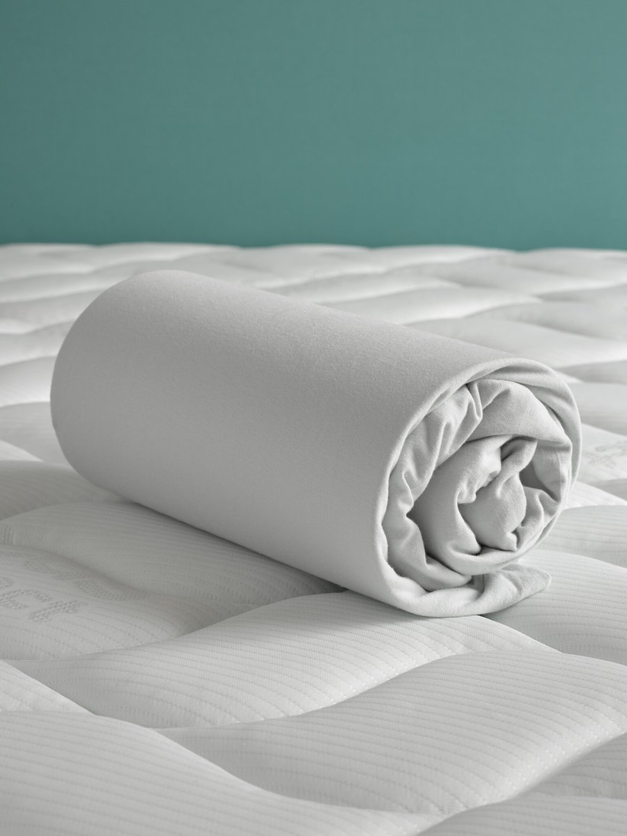 De Witte Lietaer Hoeslaken - Case Oyster - Tweepersoons - 180 x 200/220-h40 - Katoen Jersey