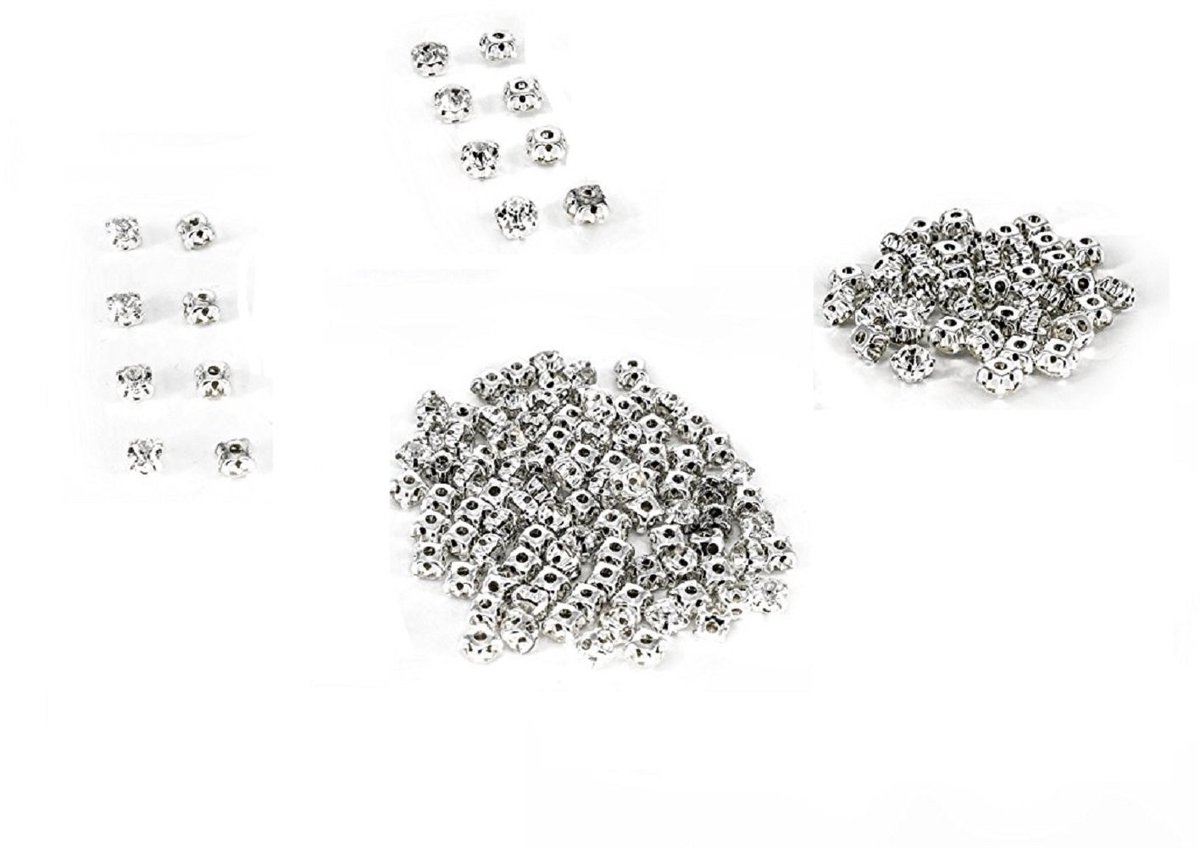 Elzusha - Premium Kristallen voor Handwerk - Rhinestones in Zilveren Verpakking