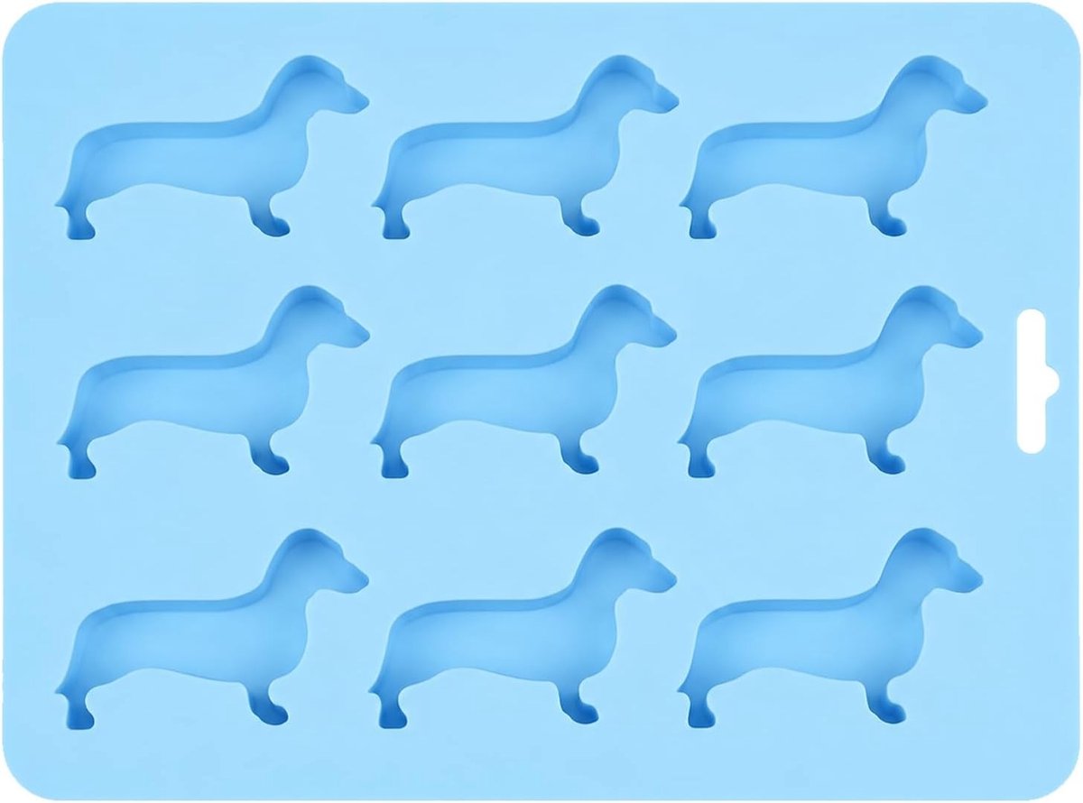 3D Silicone IJsblokjesvorm voor Teckel, Creatieve Hondvormige IJsblokjes voor Whisky, Cocktails en Feesten, Perfect voor Verjaardagen en Speciale Gelegenheden