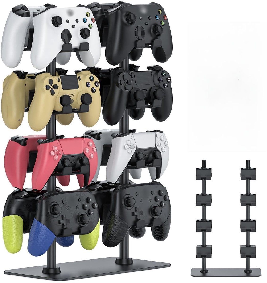 Elzusha - Controllerhouder voor 16 Gaming Controllers met Aluminium Basis