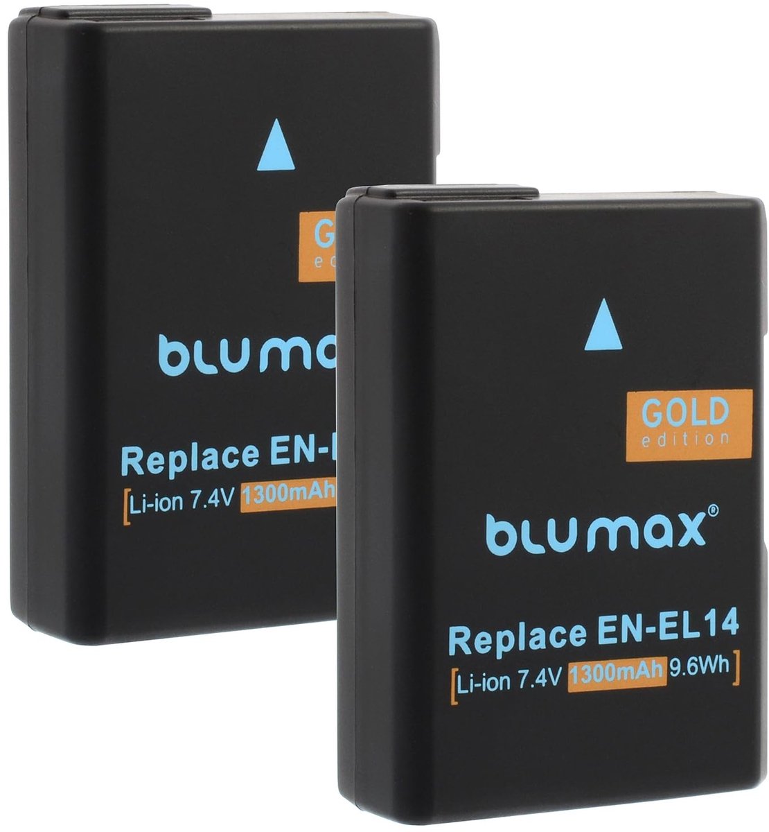 Elzusha - 2x Vervangende Batterij voor Nikon EN-EL14 met 1300mAh