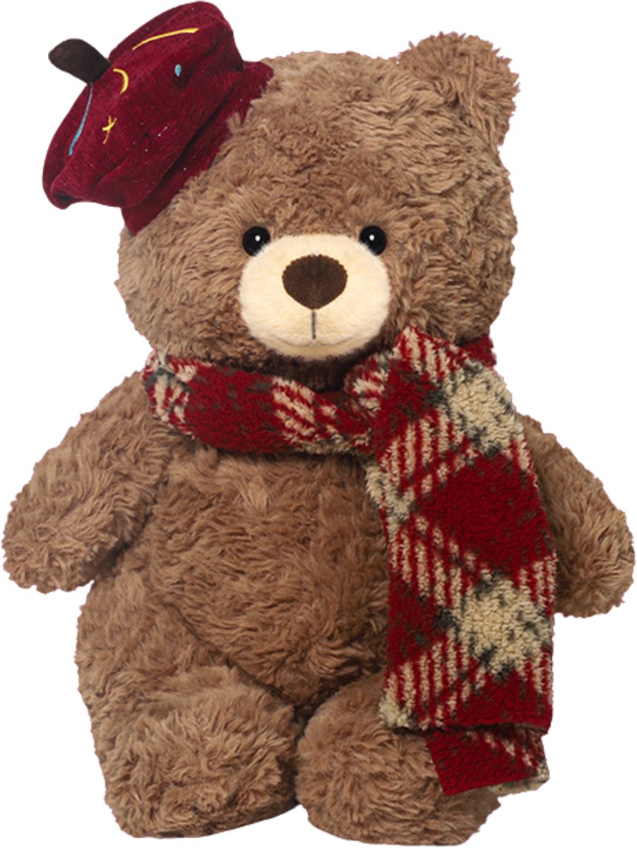 Fluffica Premium Series - Kerstbeer - Knuffelbeer - Zachte Pluche Knuffel - Kerstknuffel - Knuffeldier - Kerst Cadeau - 33 cm
