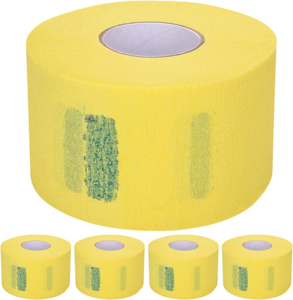 Wegwerp Nekstrips - Papieren Nekband - Haarbehandelingen Beschermen - Lekvrij Ontwerp - 5 Rollen - Wit