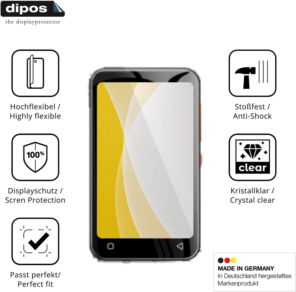 dipos – 2x Beschermfolie geschikt voor innioasis G3 | 3D Full Cover Screenprotector | 100% Passend