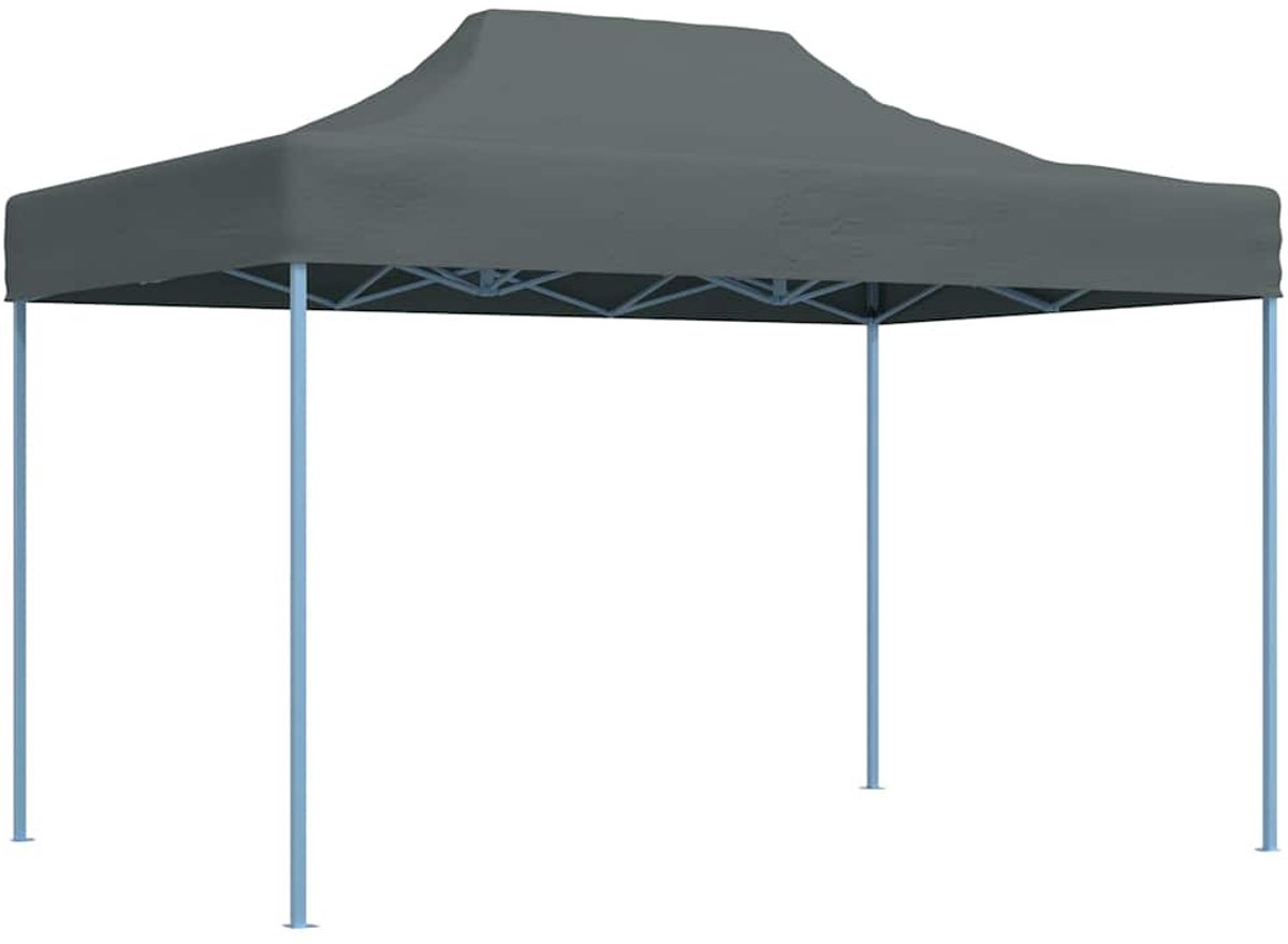 vidaXL Partytent inklapbaar 3x4 m staal antraciet