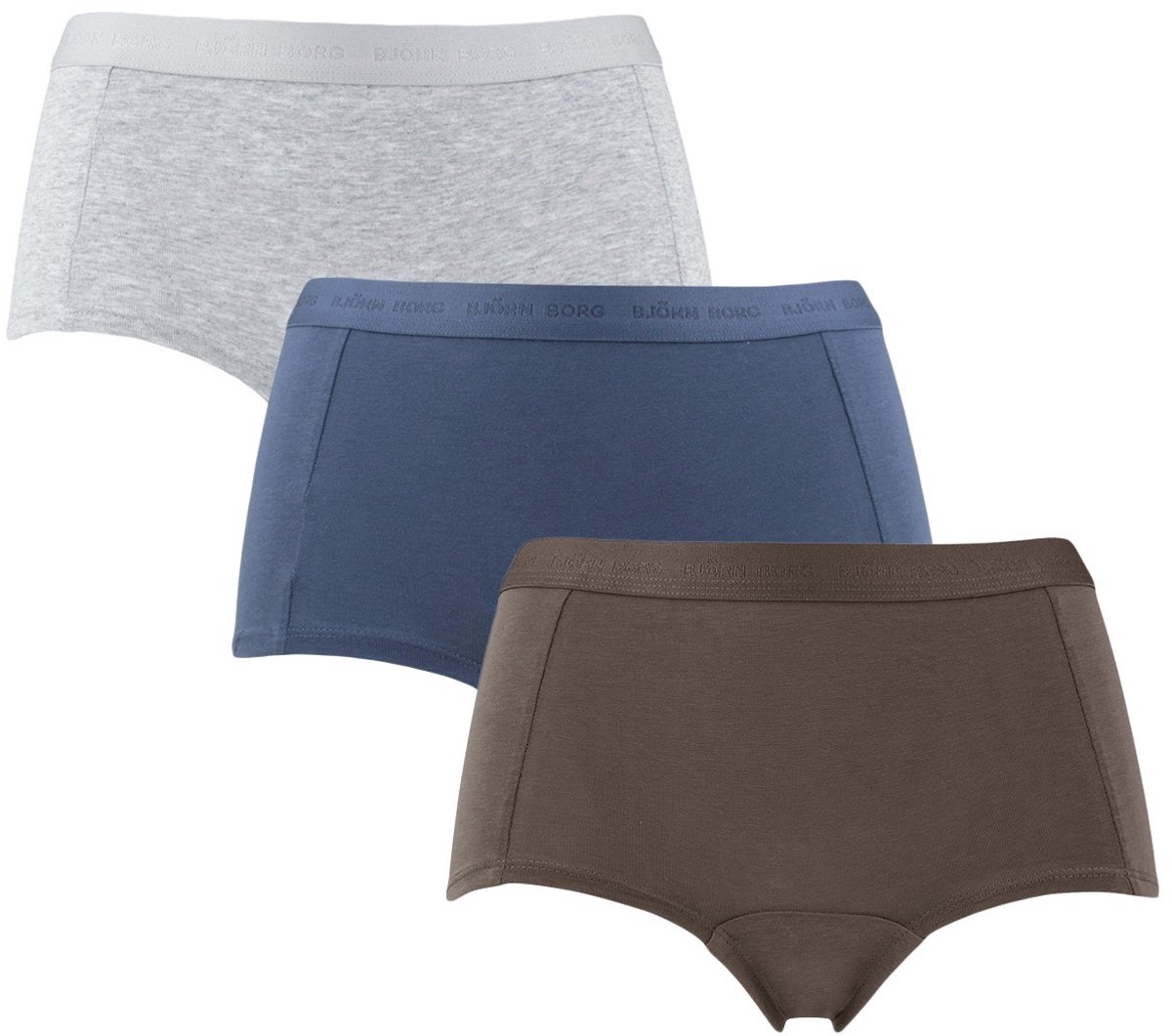 Björn Borg dames premium cotton stretch 3P mini boxershorts basic multi