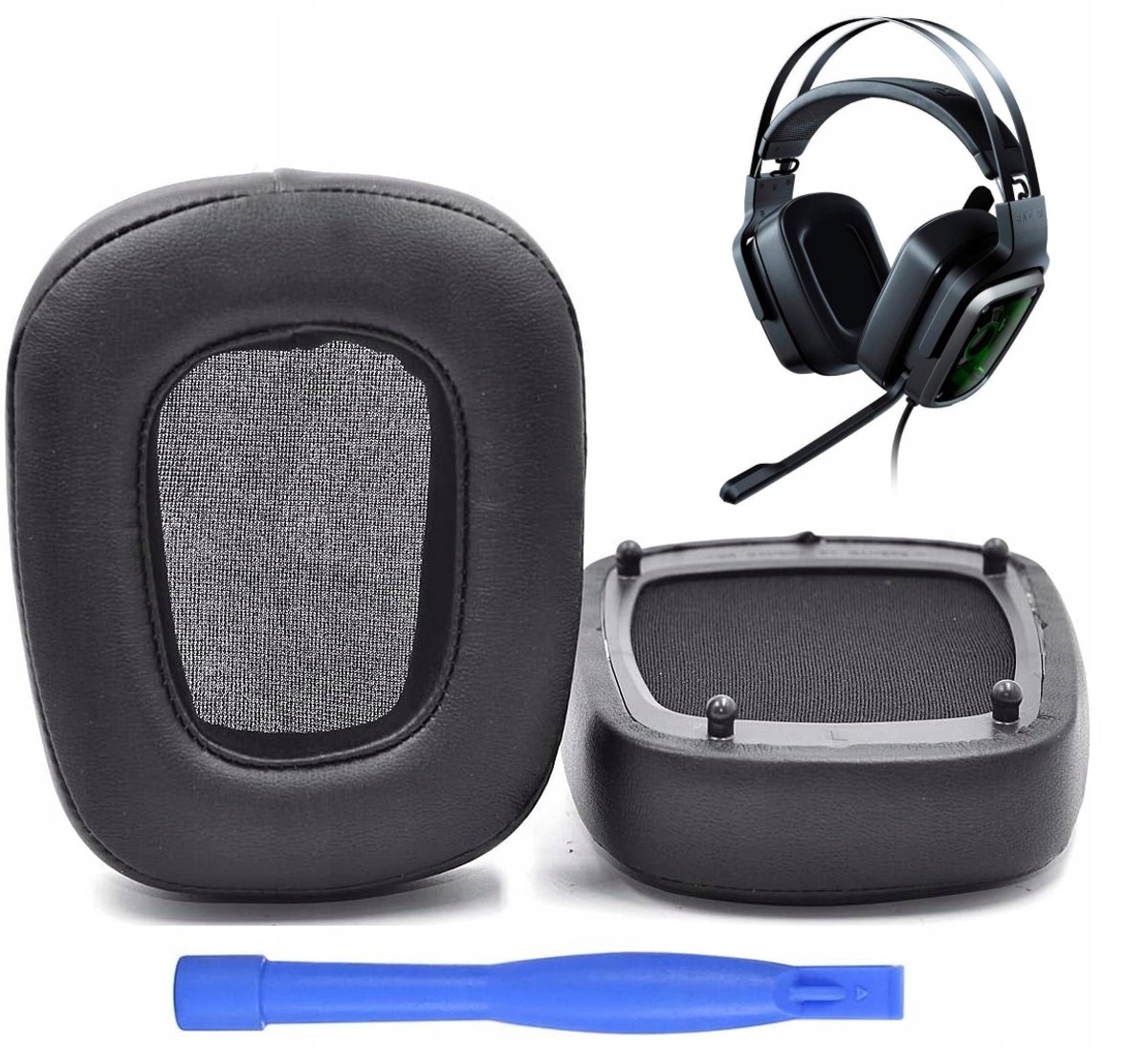Vervangende oorkussens voor gaming headsets - Zwart (2 stuks)