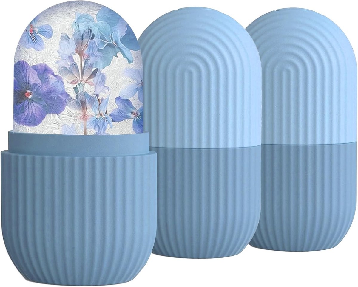 Herbruikbare IJsblokjes Gezichtsroller Set, IJsroller voor Gezichtsmassage, Huidverzorging, Ontgifting en Stralende Huid