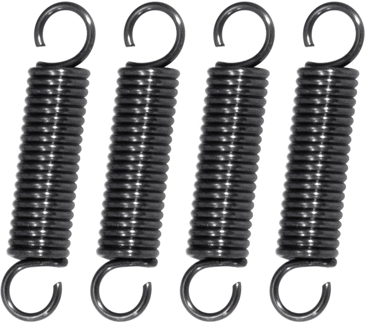 Verlengveren 15 mm, trekveren met haken, sterke pianodraadveer, buitendiameter 3 mm, draaddiameter 0,45 mm, set van 20 stuks voor diverse toepassingen