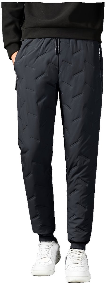 Currero Warme Broek Heren Thermo Fleece Winterbroek Joggingbroek Sweatpants Donkergrijs