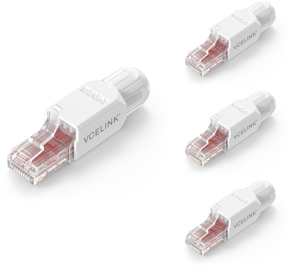 Tool-less Cat6 RJ45 connector voor 1000 Mbit/s en 250 MHz - Snel, betrouwbaar en eenvoudig te installeren