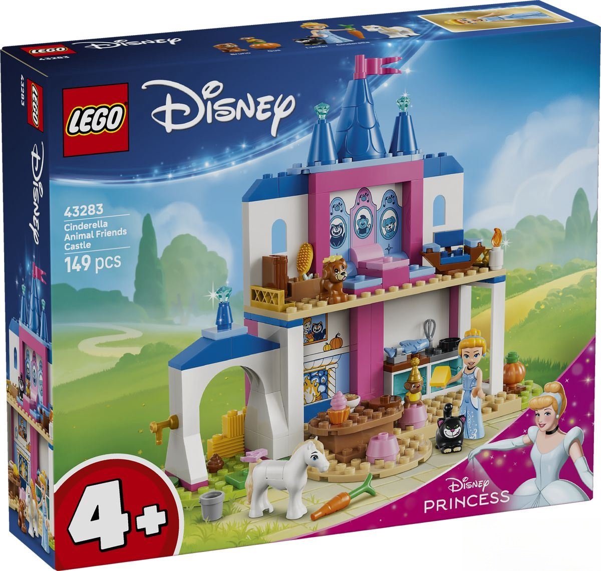 LEGO® ǀ Disney Princess Assepoesters Kasteel met Dierenvriendjes - Bouwspeelgoed voor Kinderen met Assepoester en 4 Dieren - 43283 — cadeau in Spellen & Speelgoed - foto 6