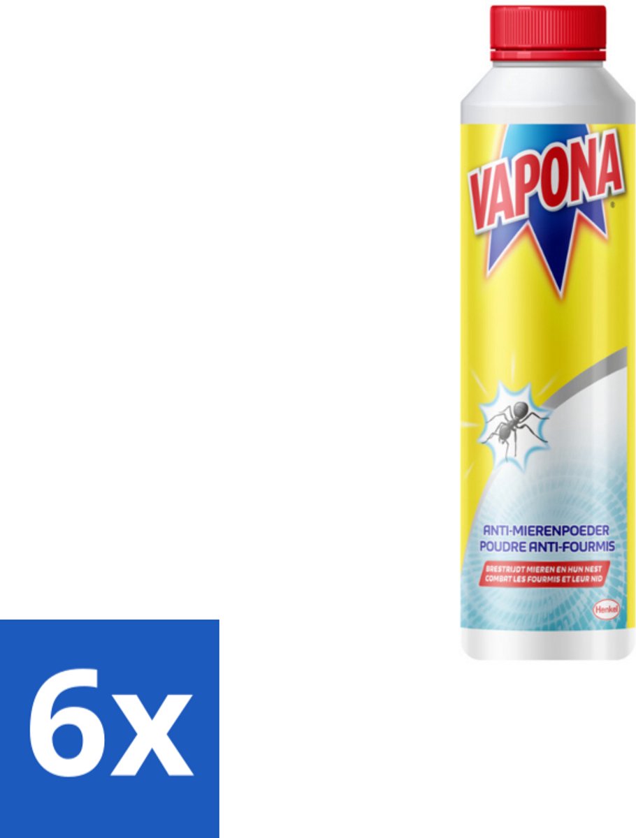 Vapona Mierenpoeder 150 gr - Voordeelverpakking - 6 stuks