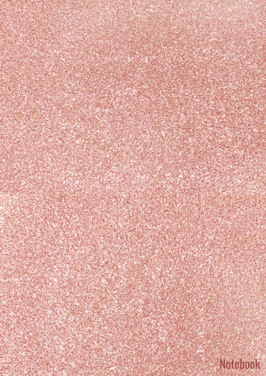 Notebook: Golden Pink Cover - Size (A4) 120 Pages: Ruled Paperback - ShopVlot
