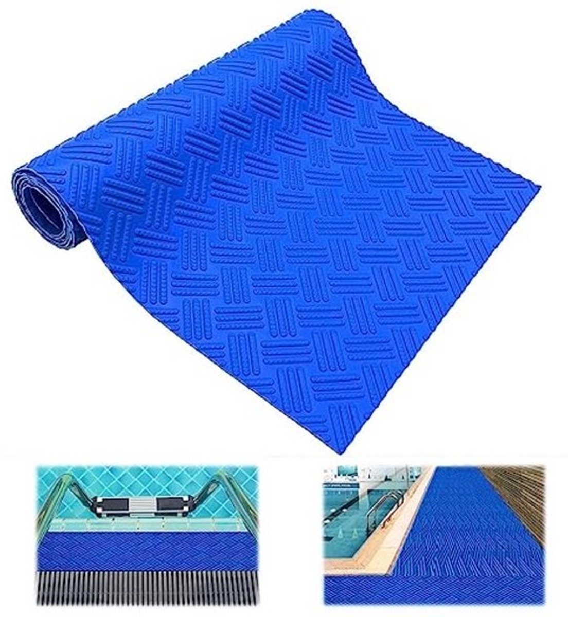 Antislip Zwembad Laddermat - Beschermmat voor Trappen en Ladders, 90 x 23 cm