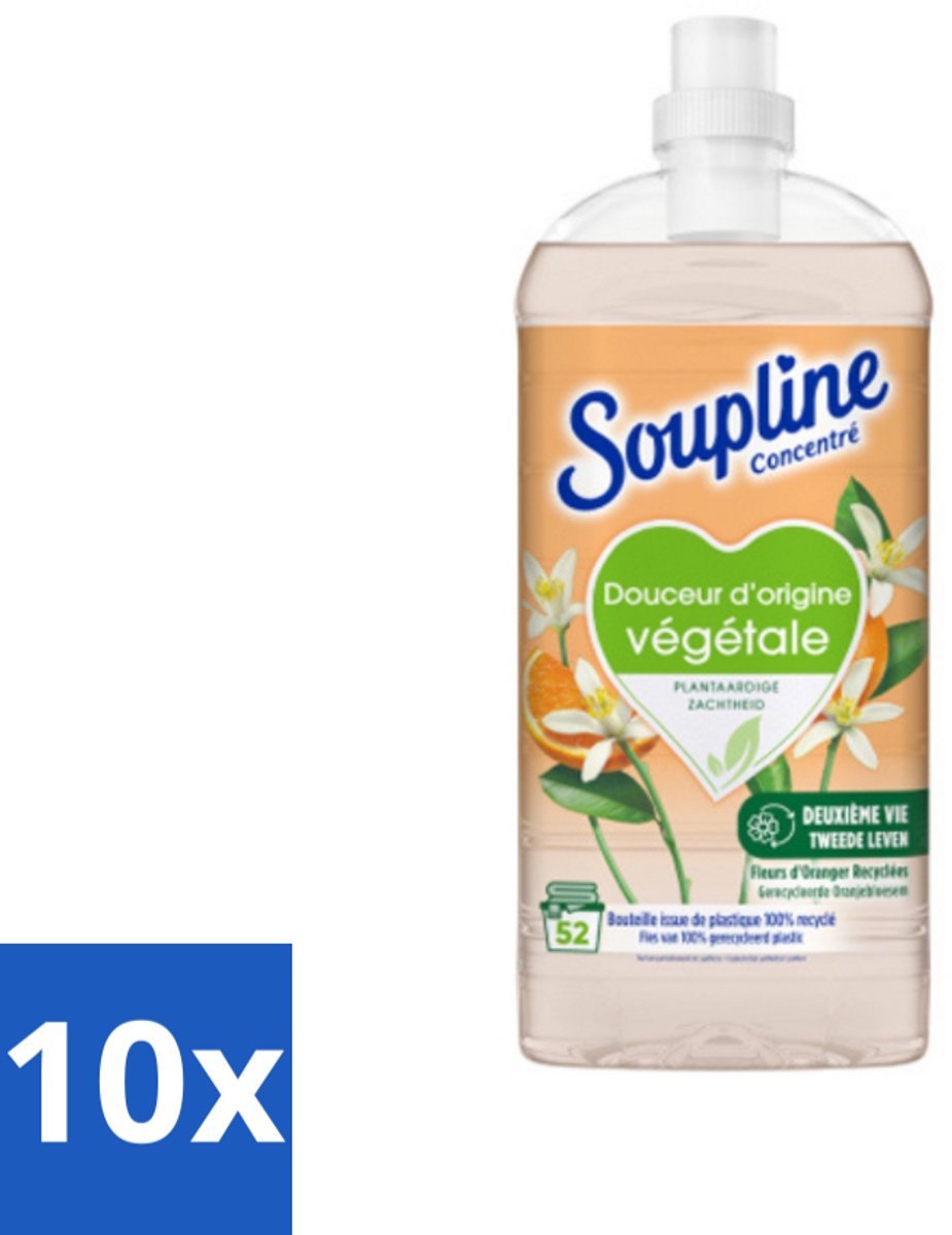 Soupline - Wasverzachter - Oranjebloesem - 52 Wasbeurten - 1.3L - Bulkverpakking - 10 stuks