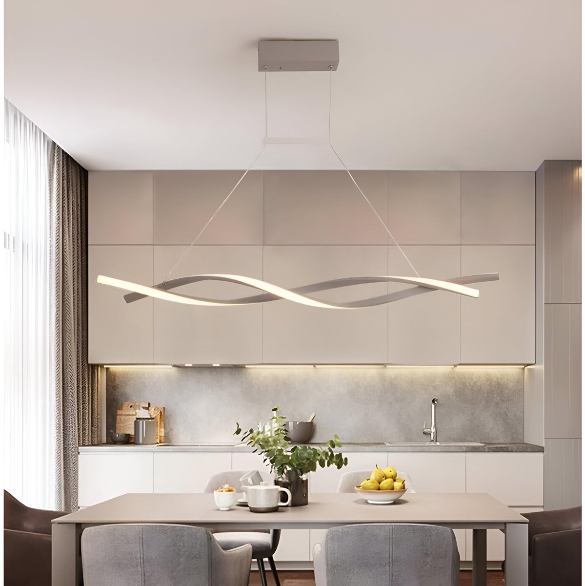 Arcadia Hanging LED Ceiling Lamp, Warm/Cool Dimmable Light, Remote & App - Bedroom, Living Room, Kitchen, Kids' Room - ShopVlot