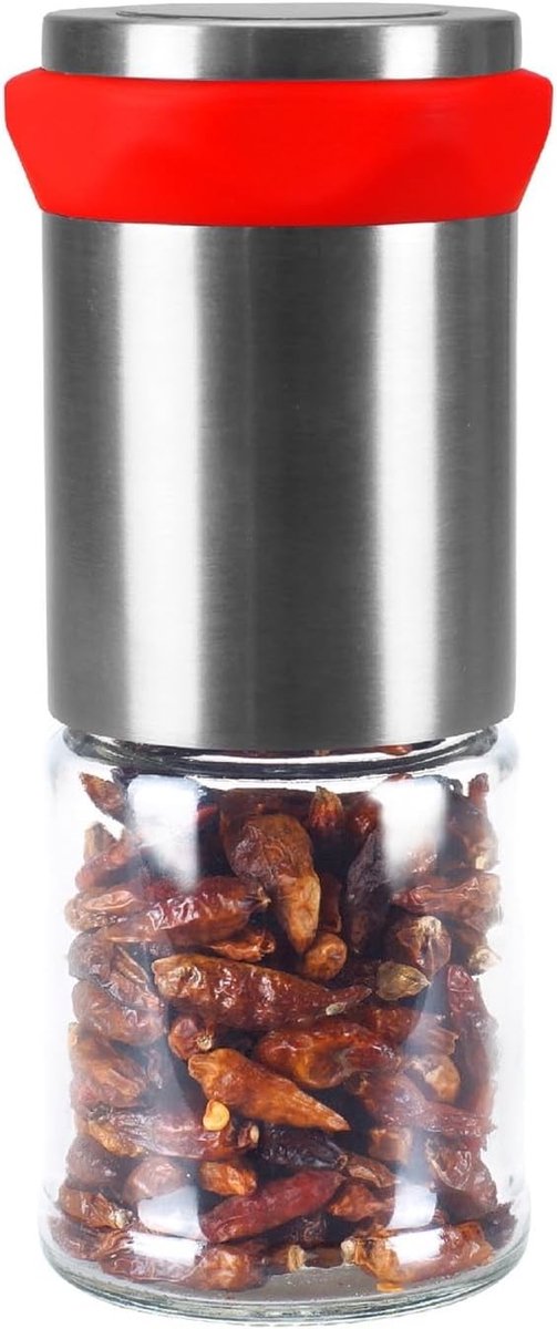 Roestvrijstalen Chili Molen voor Grof Kruid en Peper, Ideaal als Specerijen Grinder en Hakker voor de Keuken — afbeelding 5