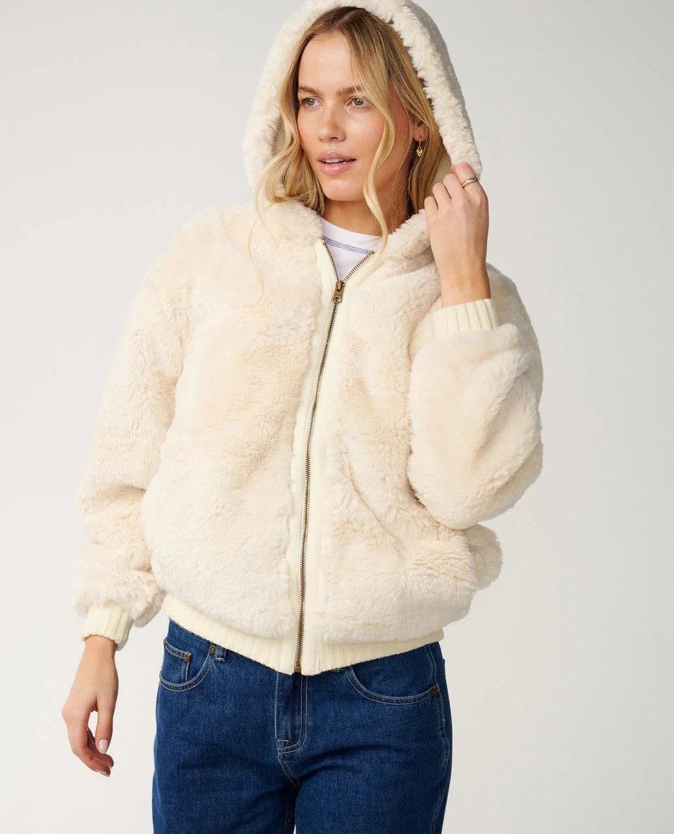 Rip Curl Bossa Nova Fluffy Polar Fleece - Bone