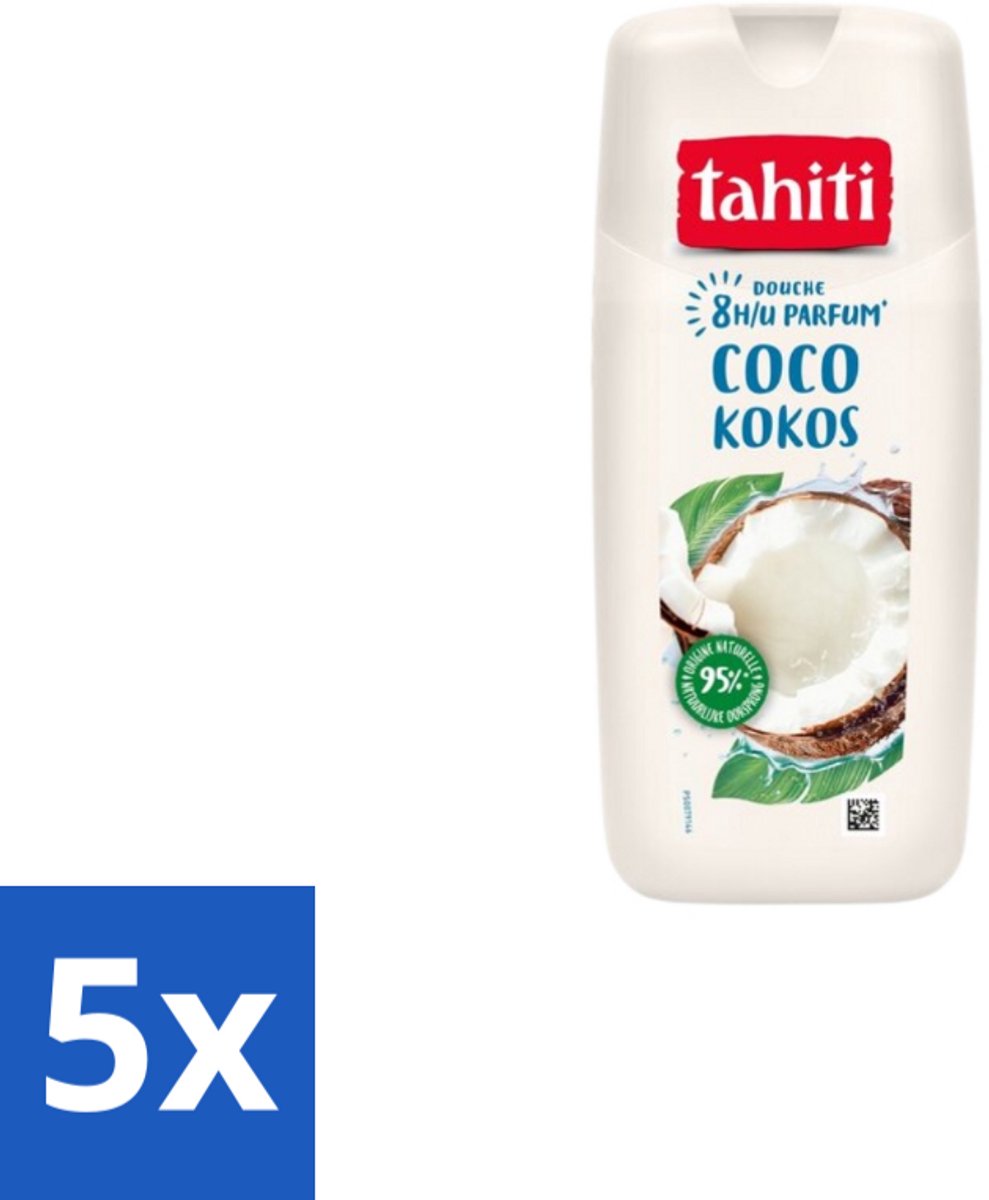 Tahiti – Douchegel – Kokos - 315 ml - Bulkverpakking - 5 stuks