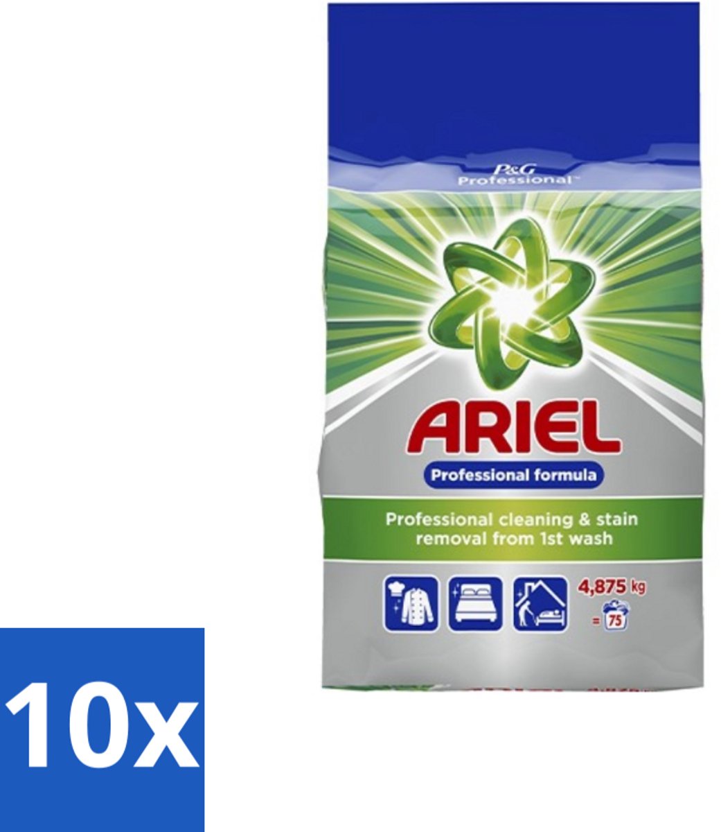 Ariel – Waspoeder Professional – Original – 4,8 kg – 75 wasbeurten - Bulkverpakking - 10 stuks