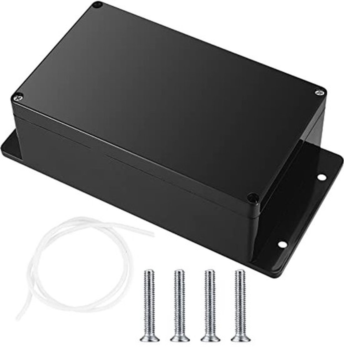 Waterdichte Aansluitdoos IP65 voor Buiten, Wandmontage Elektronisch Project Box in Kunststof, Zwart 200x120x75mm