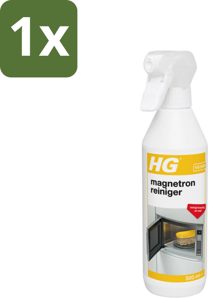1 x HG Magnetronreiniger 500 ml - Magnetron Reinigen - Magnetron Reiniger - Magnetron Reinigen Snel - Magnetron Vet Verwijderen - Magnetron Etensresten Verwijderen