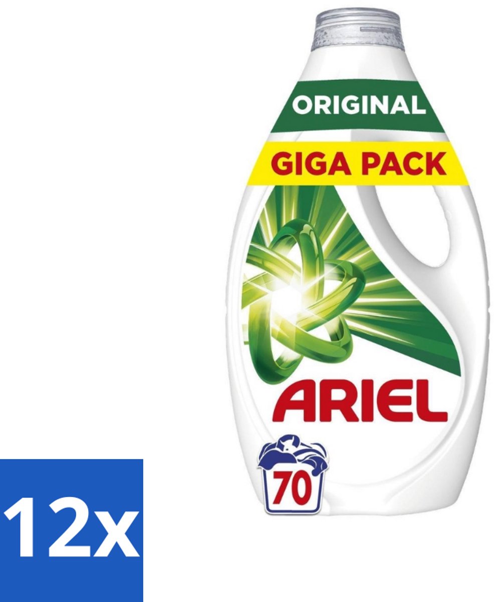 Ariel – Vloeibaar Wasmiddel – Original – 3150 ml – 70 wasbeurten - Voordeelverpakking - 12 stuks