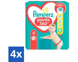 Pampers – Luierbroekjes – Baby Dry Pants Maat 4 – 25 Luiers - Voordeelverpakking - 4 stuks