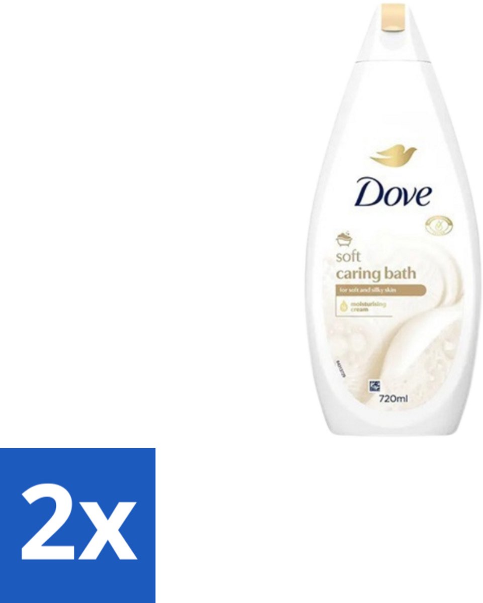 Dove – Badcrème – Soft – 720 ml - Voordeelverpakking - 2 stuks