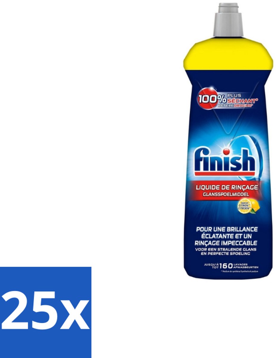 Finish – Glansspoelmiddel – Citroen – 800 ml - Bulkverpakking - 25 stuks