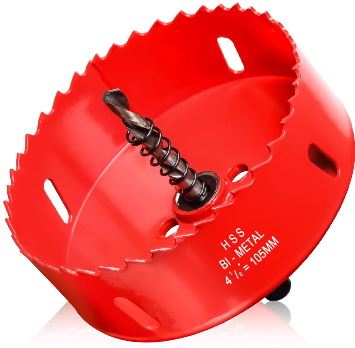 Gatenzaag, boorkroon, 105 mm diameter, booropzetstuk, gatboor van bimetaal met scheidbare boor voor hout en - ShopVlot