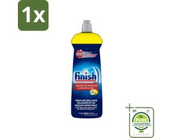 1 x Finish - Glansspoelmiddel - Citroen - Stralende glans - Tot 160 Afwasbeurten - 800 ml - Glansmiddel - Vaatwasser - Citroen - Glanzende Vaat - Snel Drogen